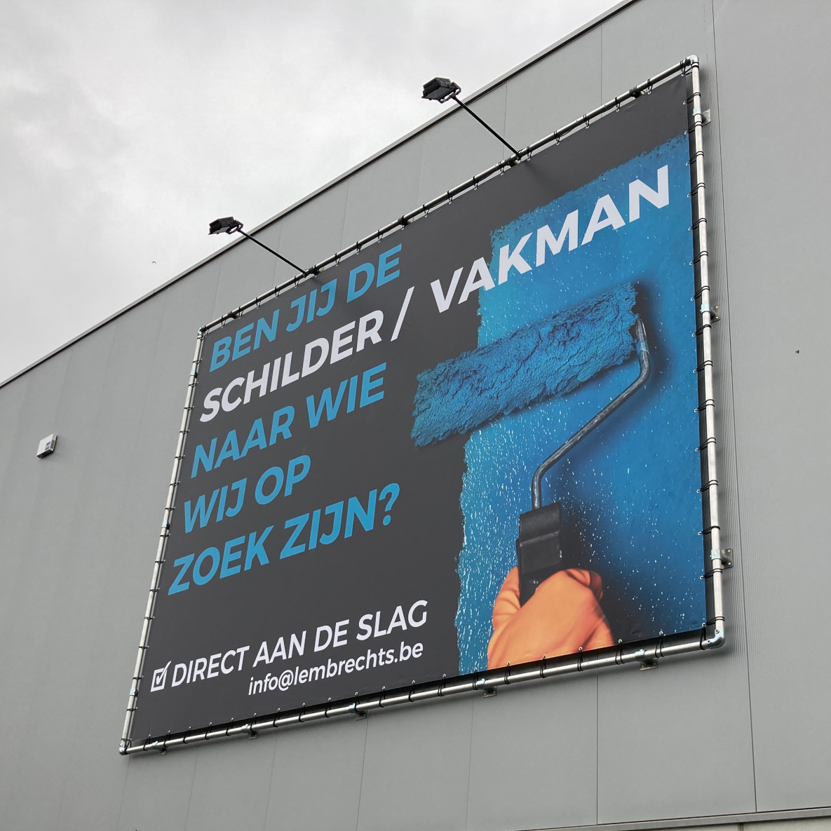Buitenreclame spandoekframe lembrechts
