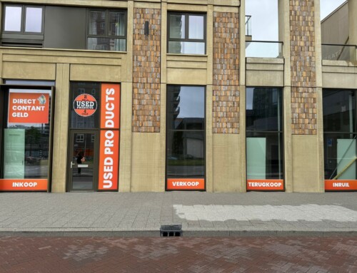 Nieuwe gevelreclame Used Products Rotterdam Alexandrium